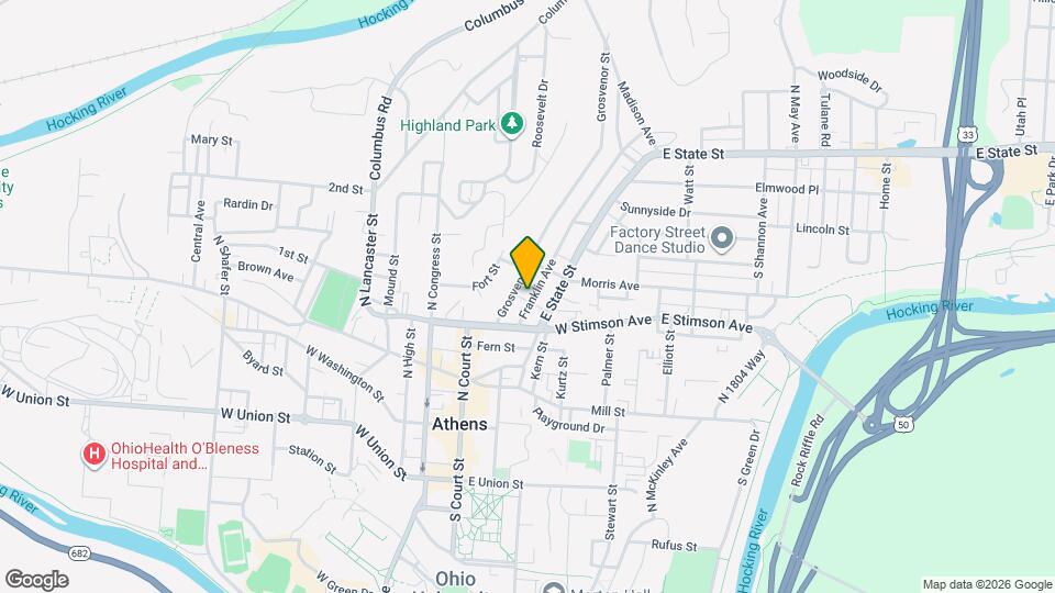 23 Franklin Ave Map and Location Details