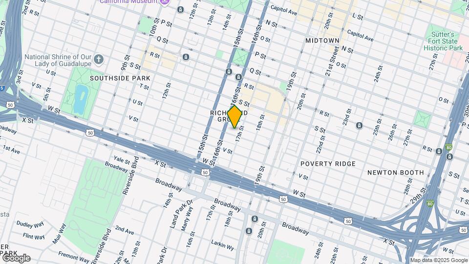 1621 U St Mapa y Detalles de la Ubicación