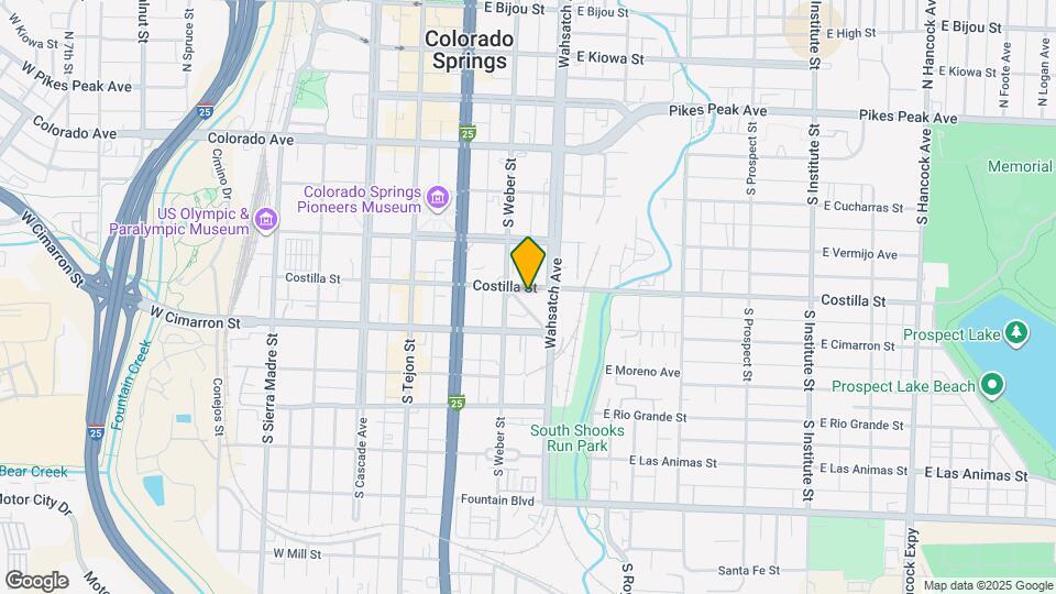 Artspace Colorado Springs Mapa y Detalles de la Ubicación