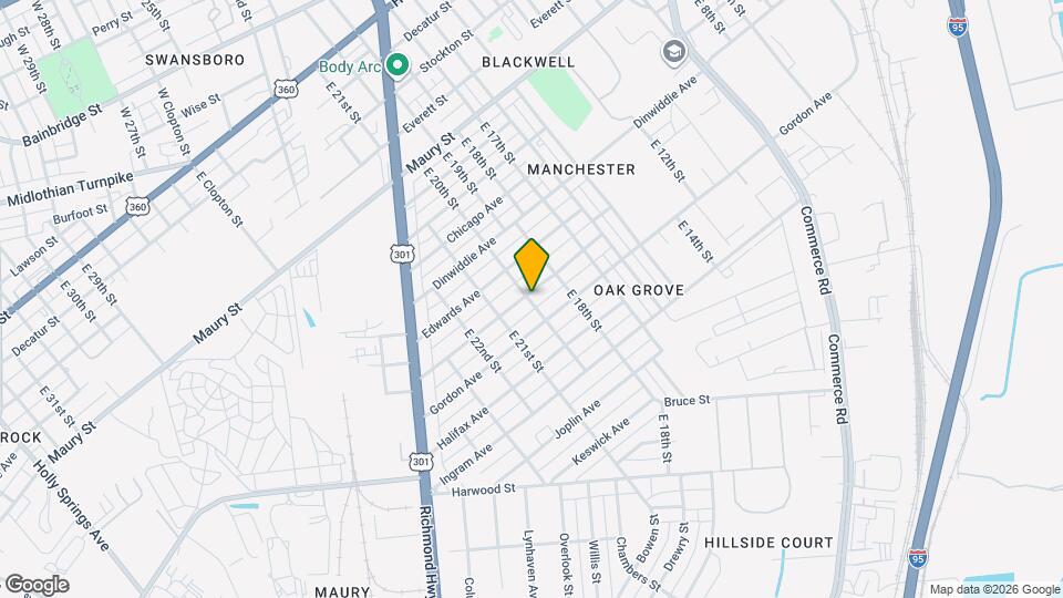 1820 Fairfax Ave, Unit Fairfax Apt Map and Location Details