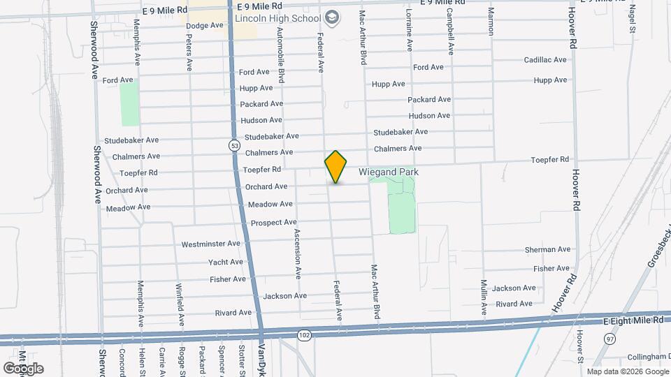 8416 Orchard Ave Map and Location Details