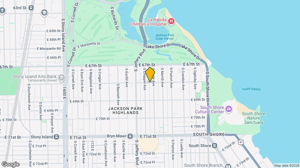 2047 E 68th St Map and Location Details