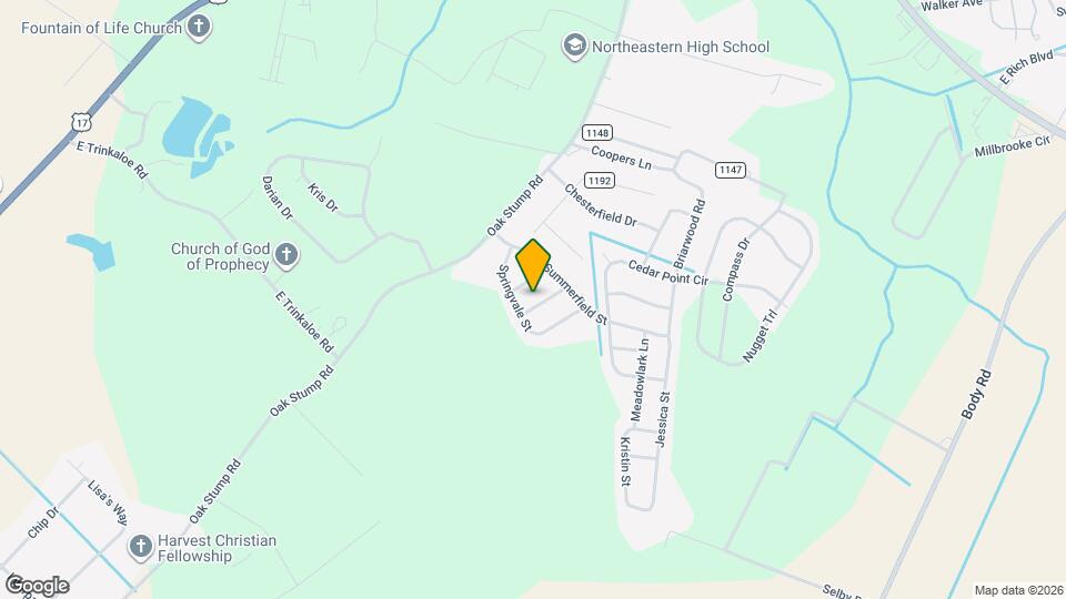 111 Raintree Run Map and Location Details