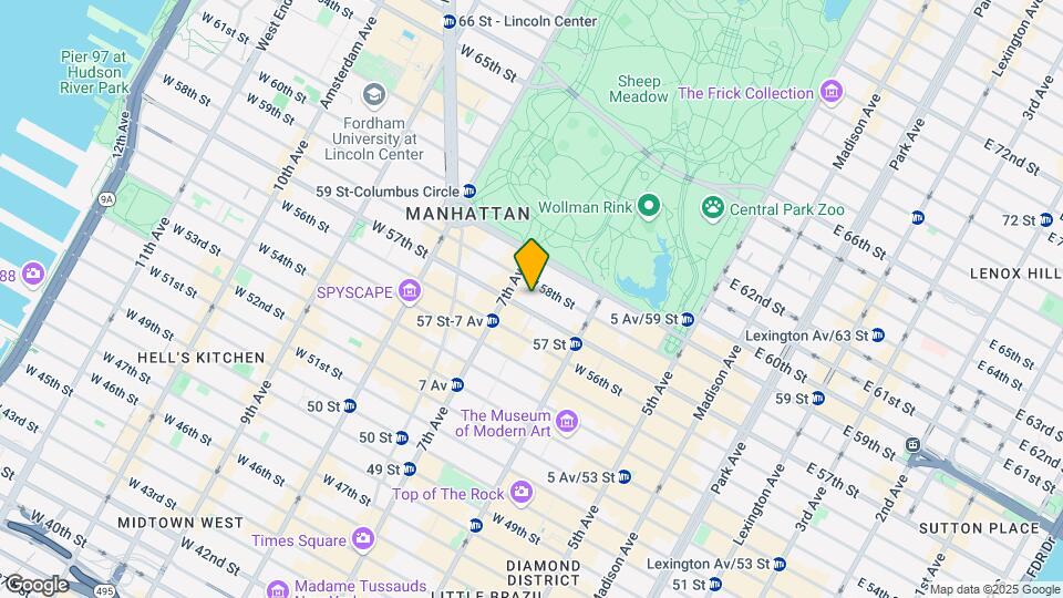 157 W 57th St Map and Location Details