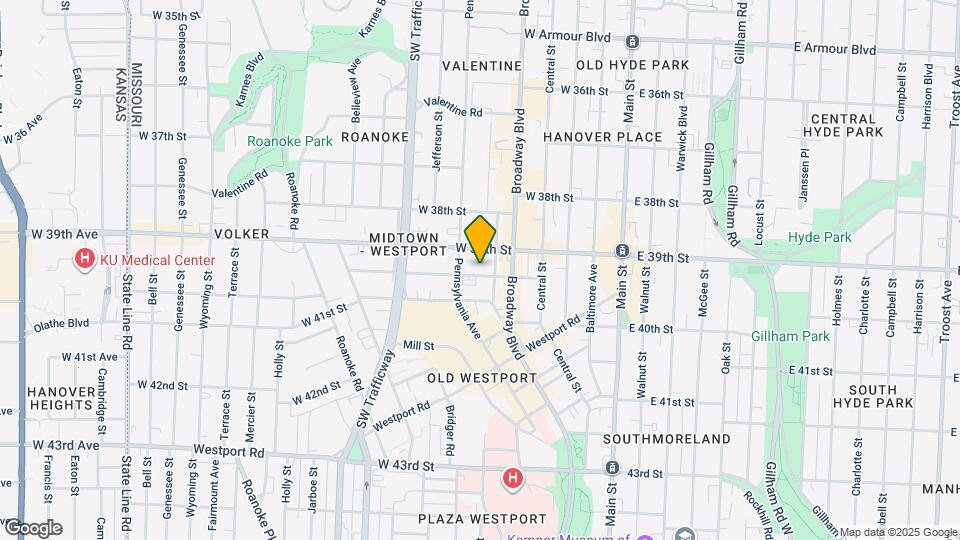 512 W 39th Terrace Map and Location Details