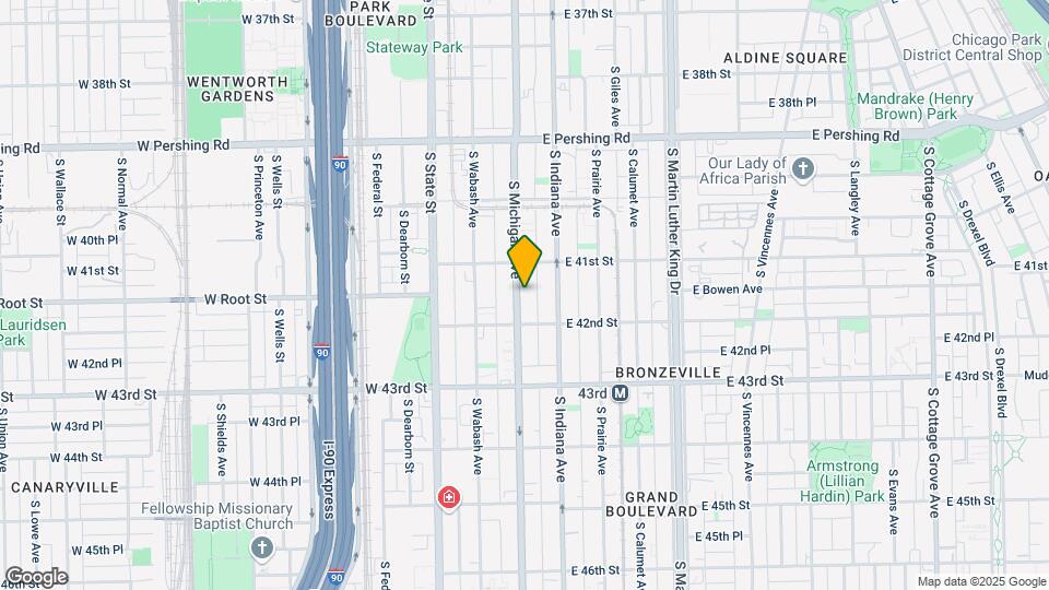 4133 S Michigan Ave Map and Location Details