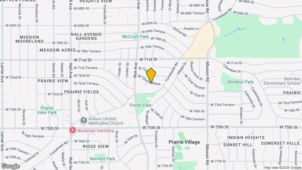 4515 West 72nd Terrace Map and Location Details