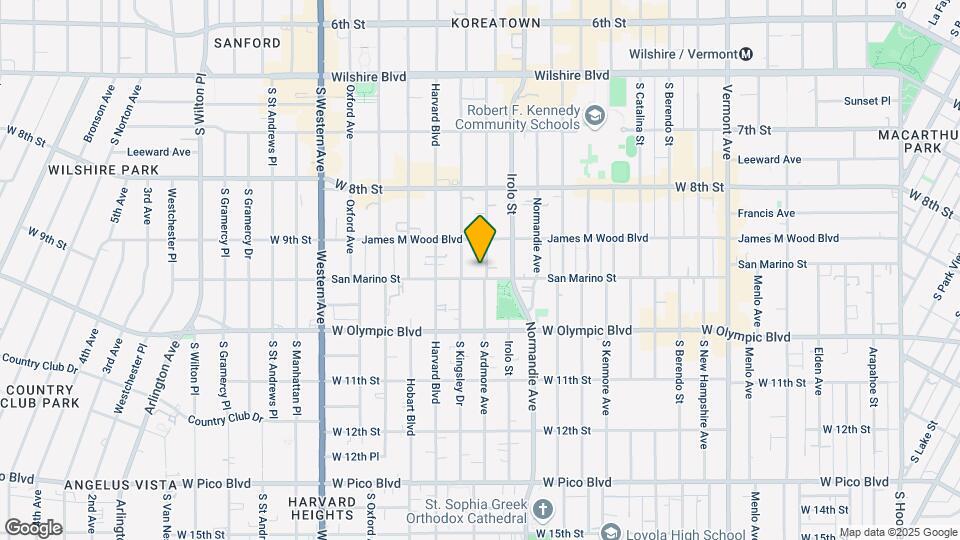933 S Ardmore Ave Map and Location Details