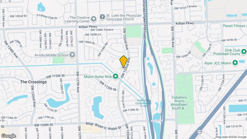 11101 SW 122nd Ct Map and Location Details