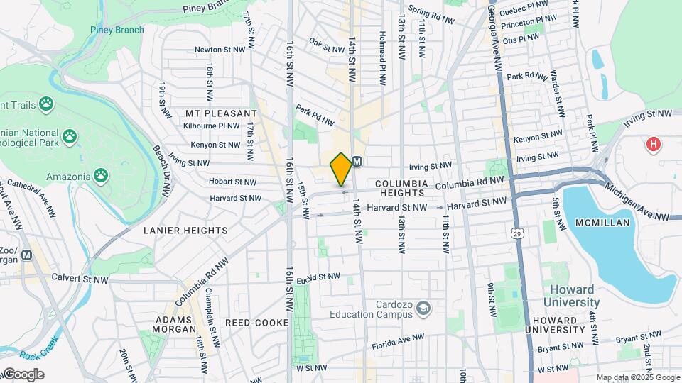 1421 Columbia Rd NW Map and Location Details