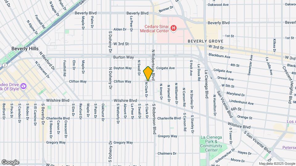 180 N Clark Dr Map and Location Details