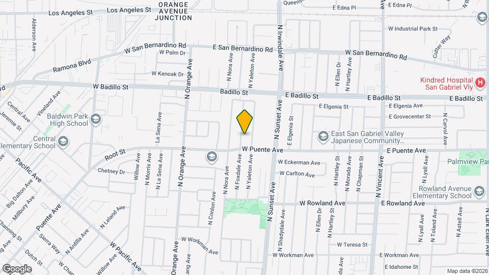 726 N Foxdale Ave Mapa y Detalles de la Ubicación