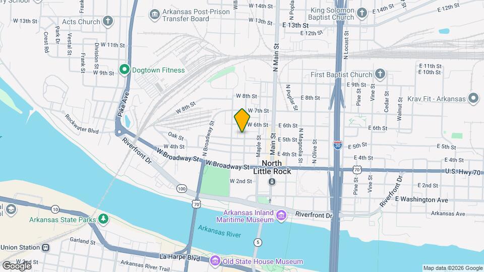 301 W 5th St Map and Location Details