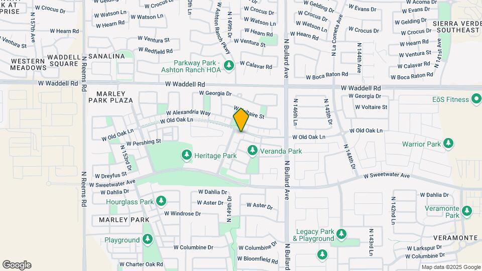 14884 W Pershing St Map and Location Details