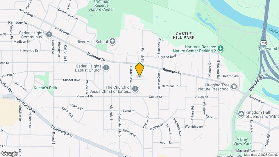 3022 Cottonwood Ln Mapa y Detalles de la Ubicación