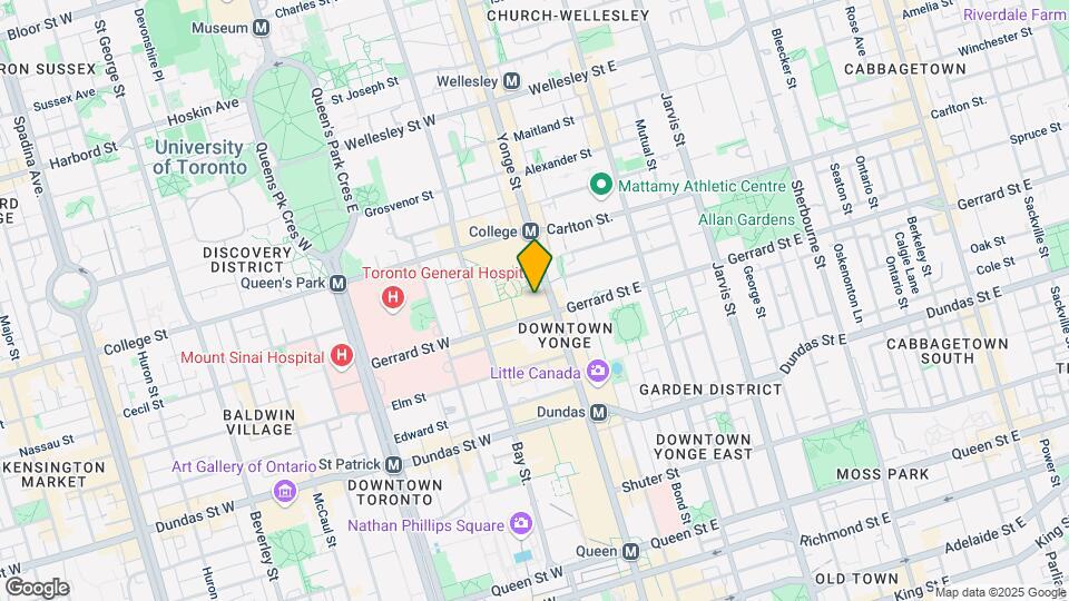 386 Yonge St Map and Location Details