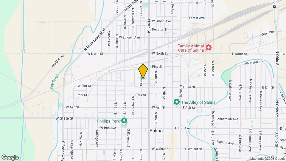 316 N Tenth St Map and Location Details