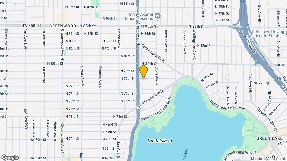 Green Lake Fourplex Map and Location Details