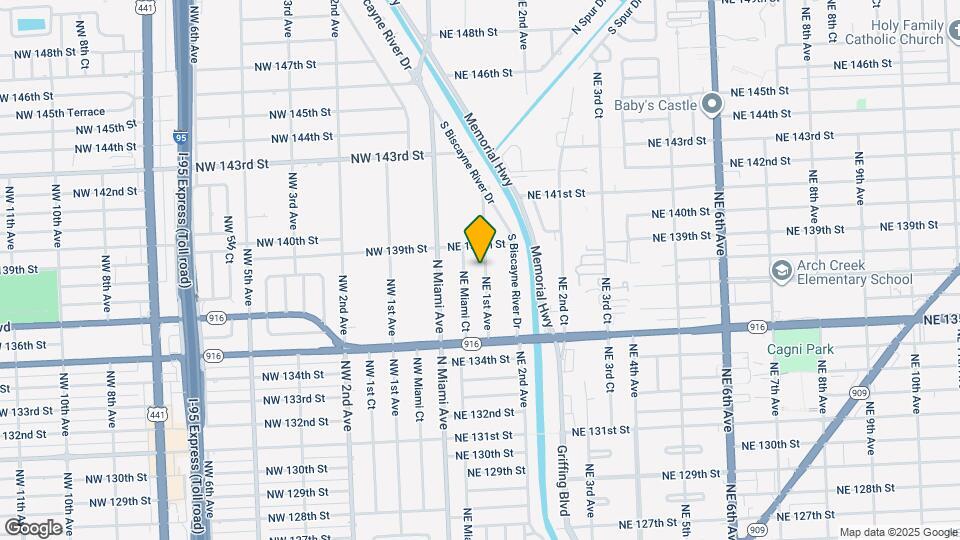 13800 NE 1st Ave Map and Location Details