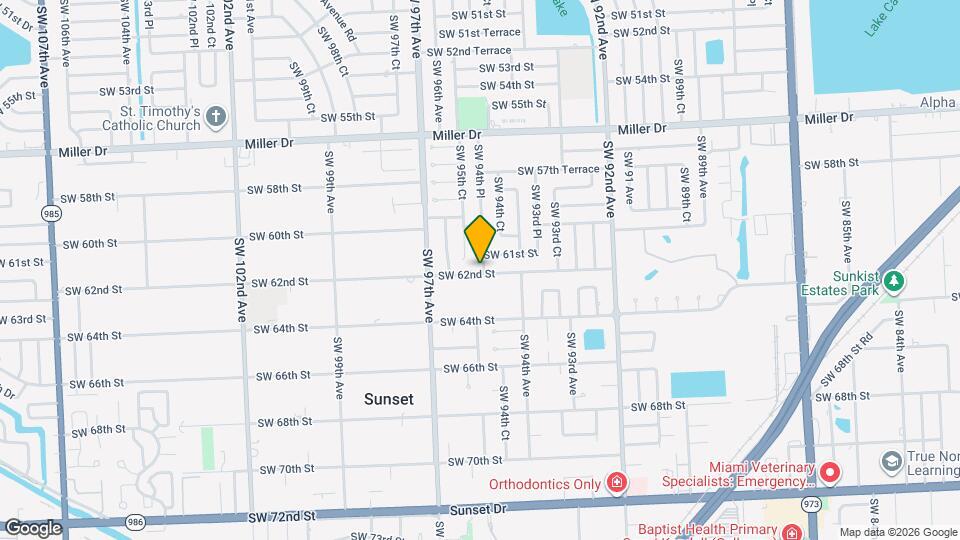 9461 SW 62nd St Map and Location Details