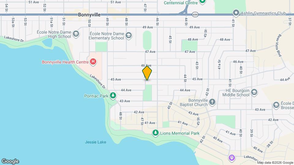 4612-4645 45 Ave Map and Location Details