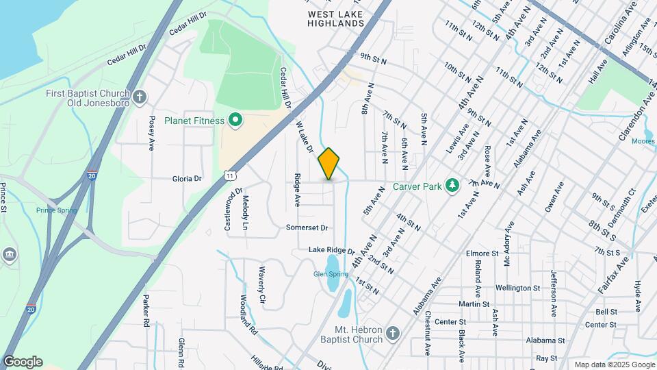 430 W Lake Dr Map and Location Details