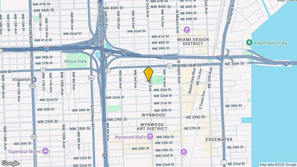 3412 NW 2nd Ave Map and Location Details