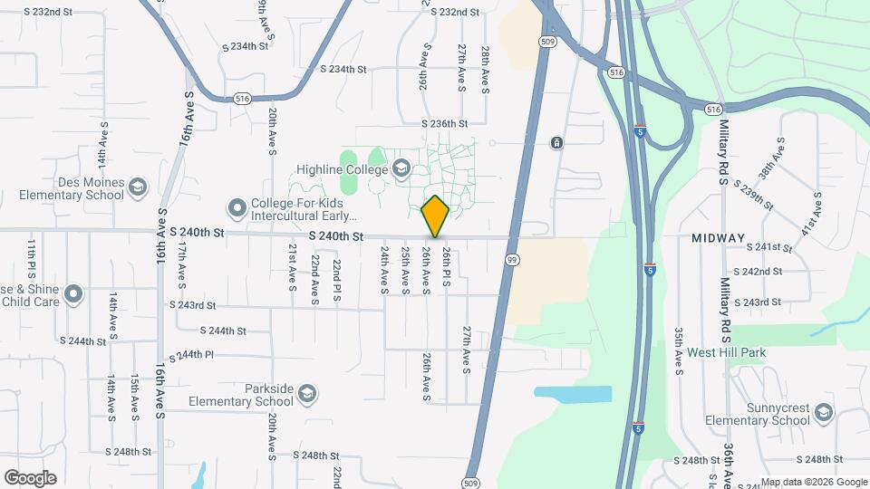 2615 S 240th St Map and Location Details