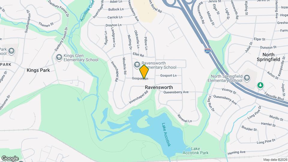 8009 Gosport Ln Mapa y Detalles de la Ubicación