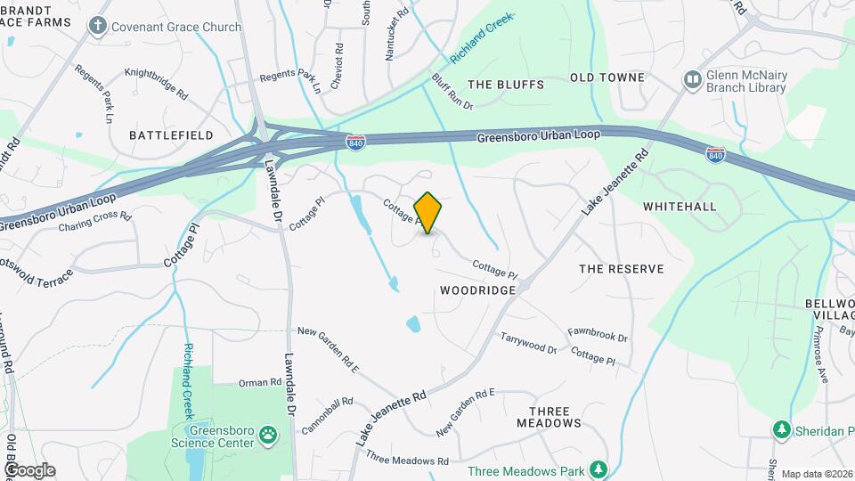 2543 Cottage Pl Map and Location Details