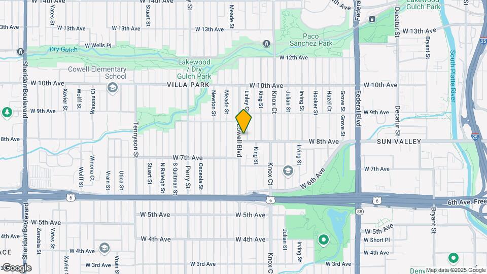 810 Lowell Blvd Map and Location Details