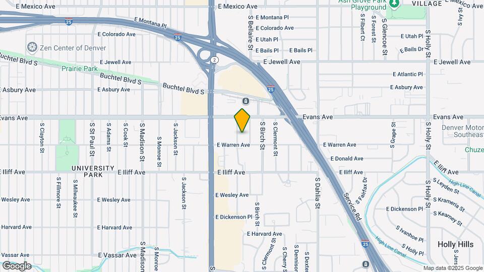 2168 S Ash St Map and Location Details