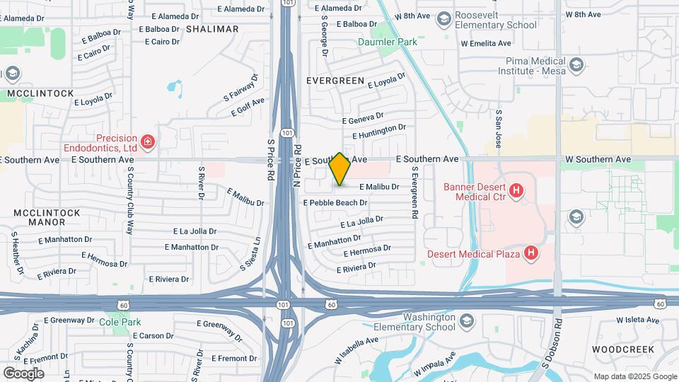 3350 S George Dr Mapa y Detalles de la Ubicación