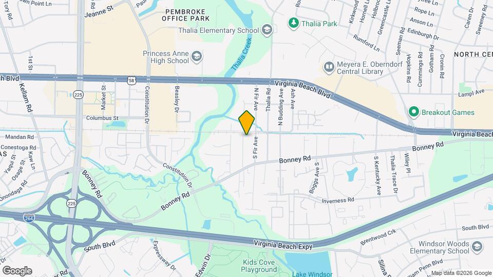 104 S Palm Ave Mapa y Detalles de la Ubicación