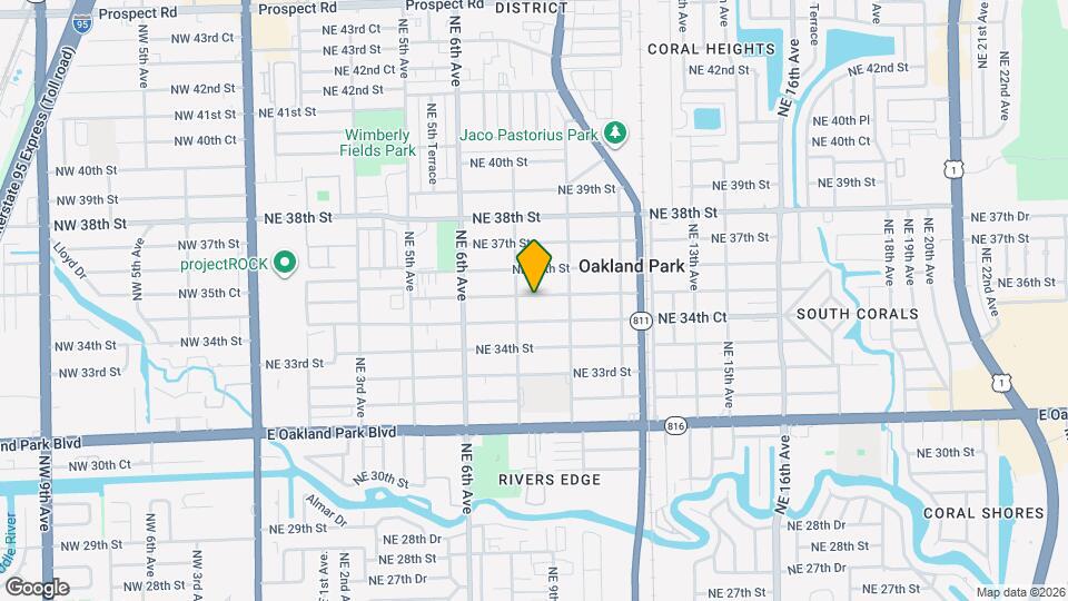 860 NE 35th St Map and Location Details