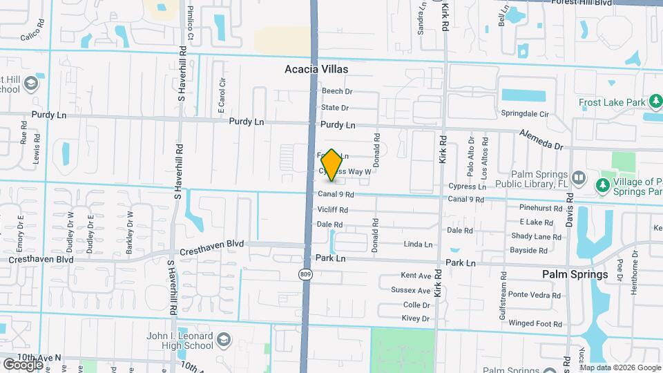 441 Cypress Way W Map and Location Details