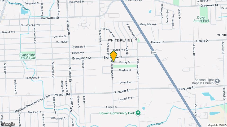 4592 W Brookstown Dr Map and Location Details