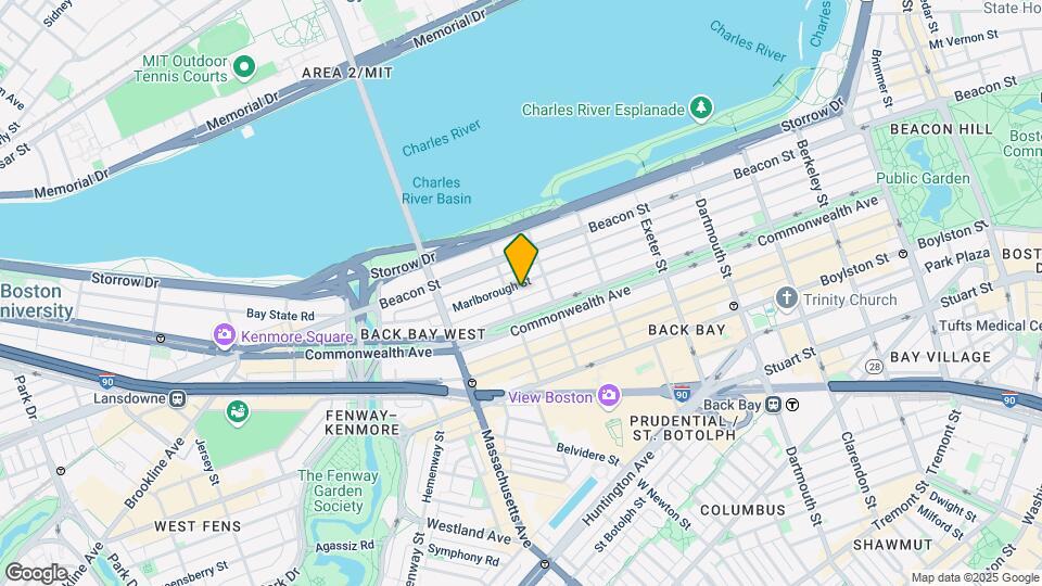 354 Marlborough St, Unit BF Map and Location Details