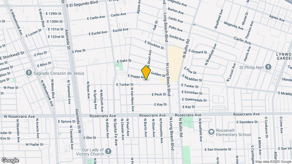 1107 E Tucker St Mapa y Detalles de la Ubicación