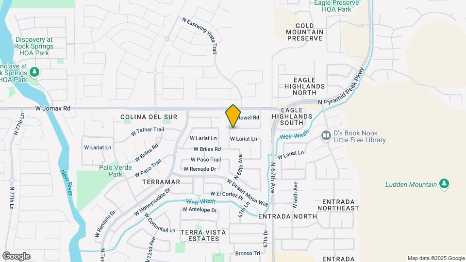 6805 W Tether Trail Map and Location Details