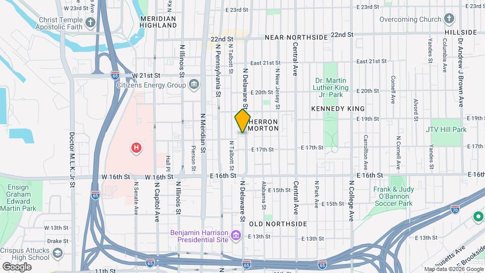 1728 N Delaware St Map and Location Details