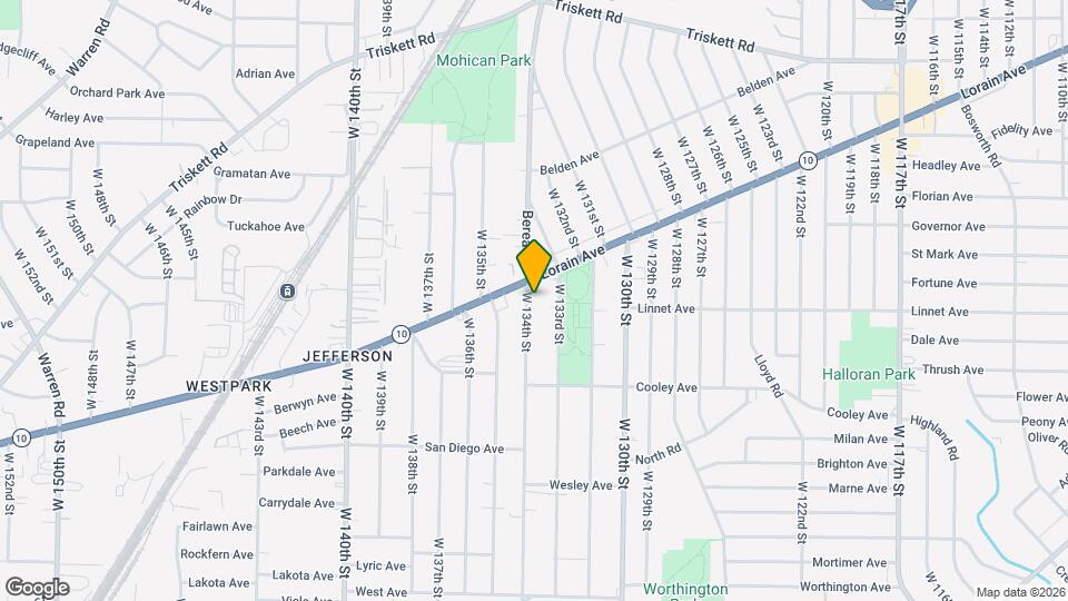 3591 W 134th St Map and Location Details