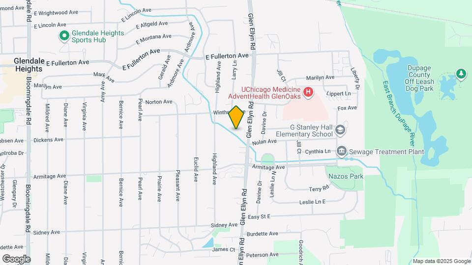 1462 Glen Ellyn Rd Map and Location Details