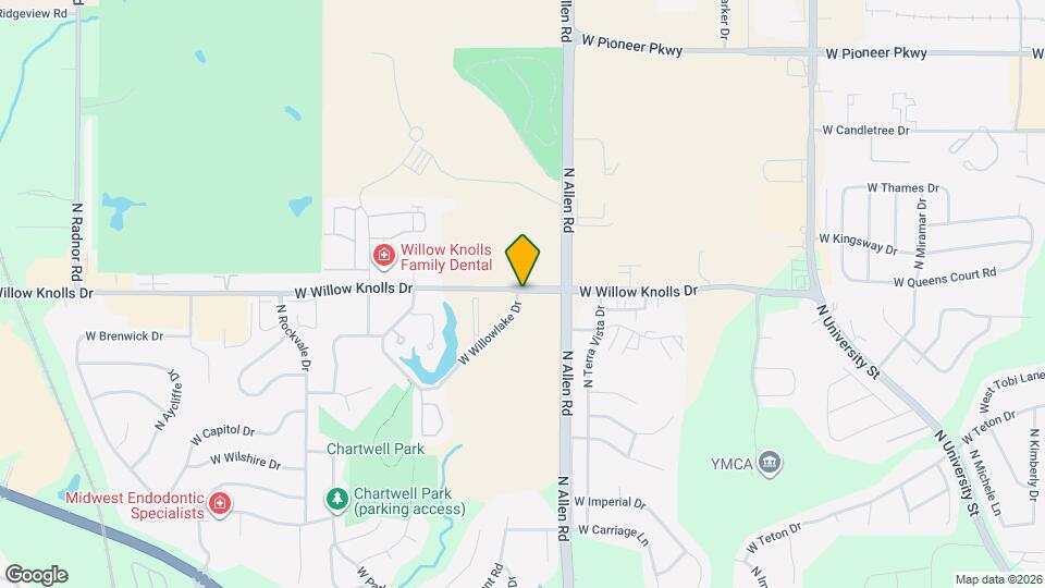 2608 W Willowlake Dr Map and Location Details