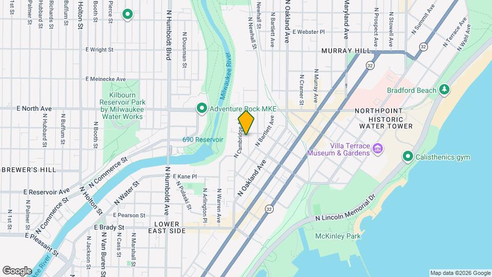 2054 N Cambridge Ave Map and Location Details