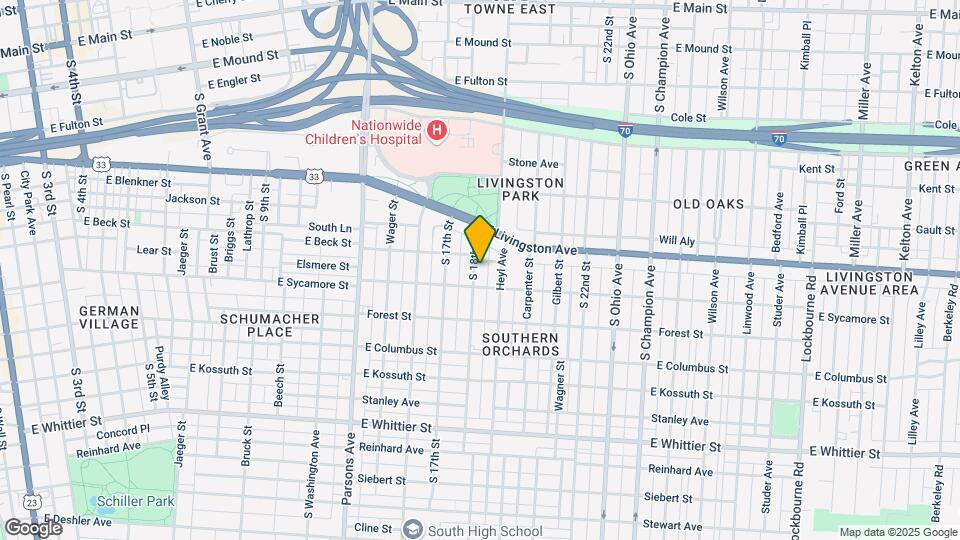 744 S 18th St Map and Location Details