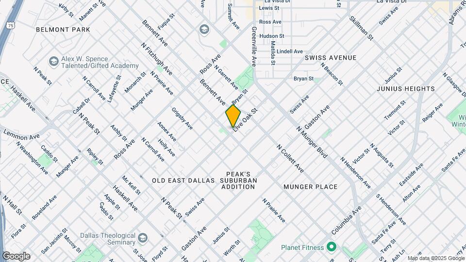 4905 Live Oak St Map and Location Details