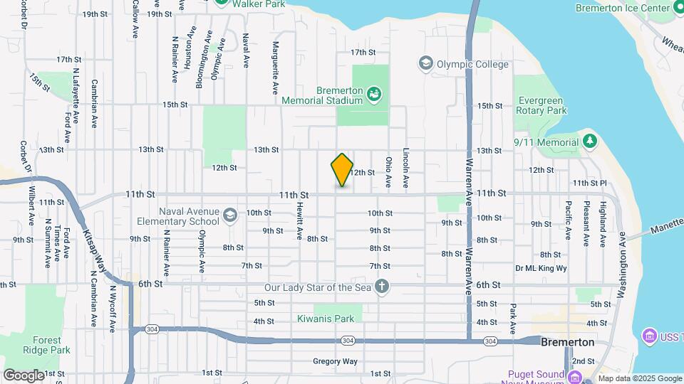 1100 High Ave Map and Location Details