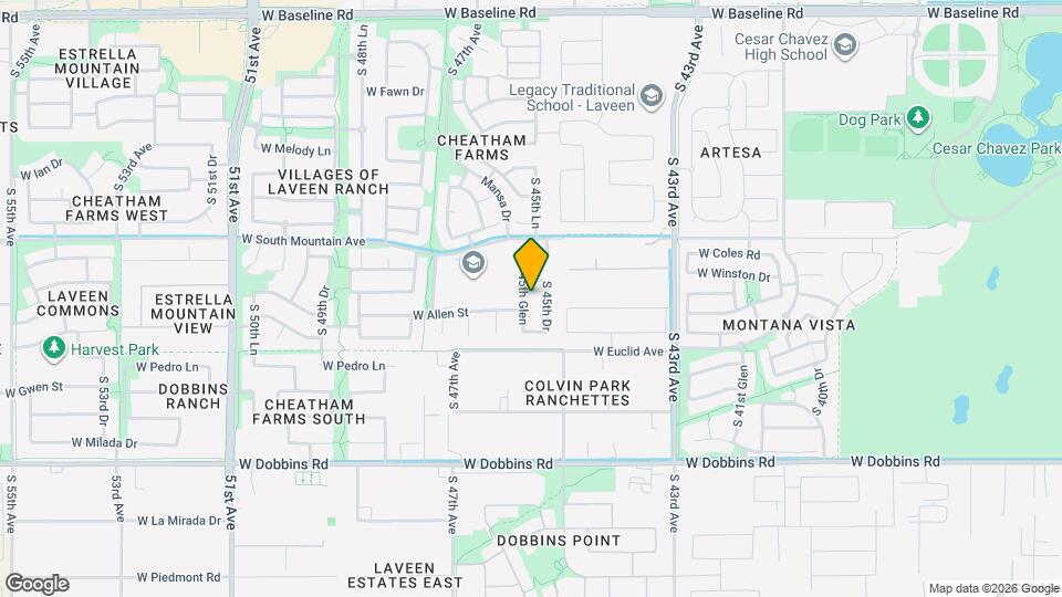 8611 S 45th Glen Map and Location Details