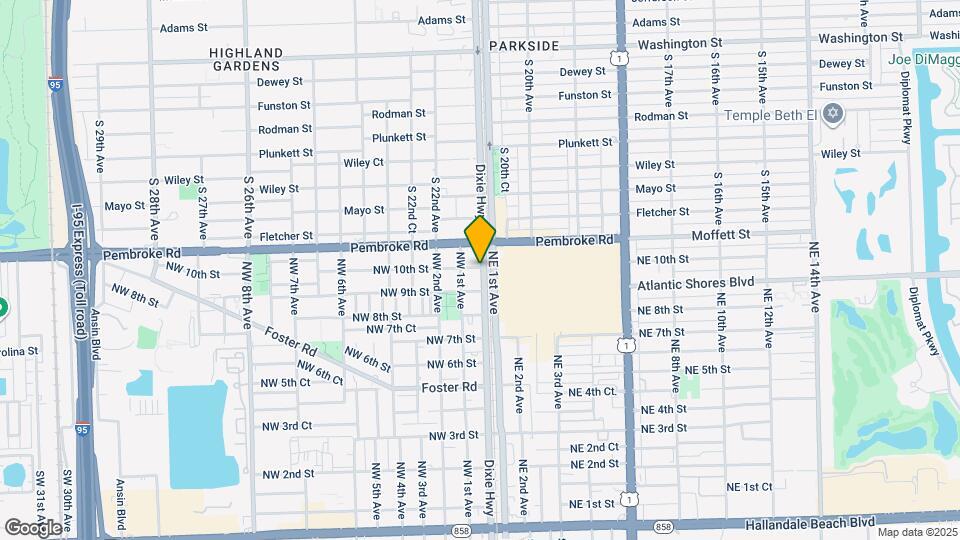 1 NW 10th St Map and Location Details